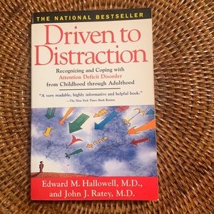 3 for $15💥  Book Driven to Distraction Attention Deficit Disorder 298 pages